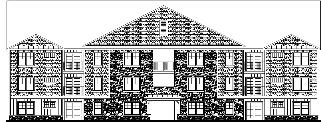 Apartments on Main - Rear View
