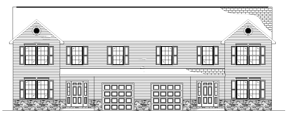 Duplex on Wesner - Front View Plan