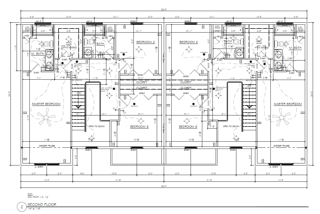 Duplex on Wesner – Second Floor Plan